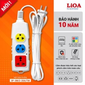 Ổ Cắm 3 Lỗ Siêu Tải Có Dây Đảm Bảo An Toàn Hiệu Suất cao Và Tiện Lợi
