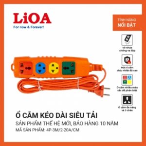 Ổ Cắm 4 Lỗ Siêu Tải Có Dây Chính Hãng An Toàn Và Hiệu Suất Cao