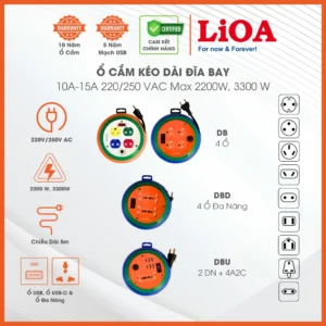Ổ Cắm Kéo Dài Quay Tay Đĩa Bay RuLo Thông Minh, Tính Năng Vượt Trội