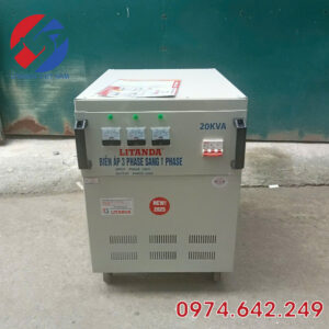 Biến Áp 3 Pha Sang 1 Pha 20kva Vào 380v Ra 220v Mới Nhất Dây Đồng Litanda